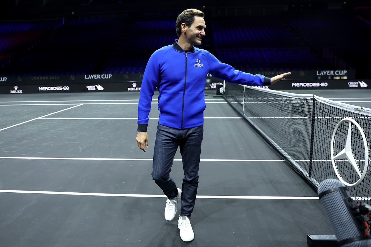 Roger Federer ya está en el O2 Arena de Londres, donde disputará su último certamen como jugador