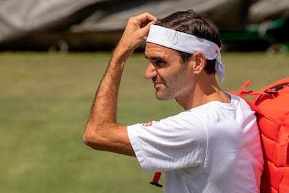 Roger Federer ya se entrena en Wimbledon, donde fue campeón ocho veces