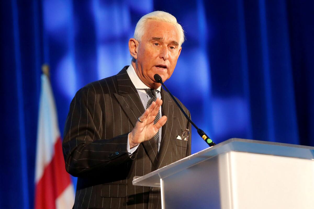 Roger Stone en una conferencia en Washington, D.C., EE.UU., en diciembre de 2018.
