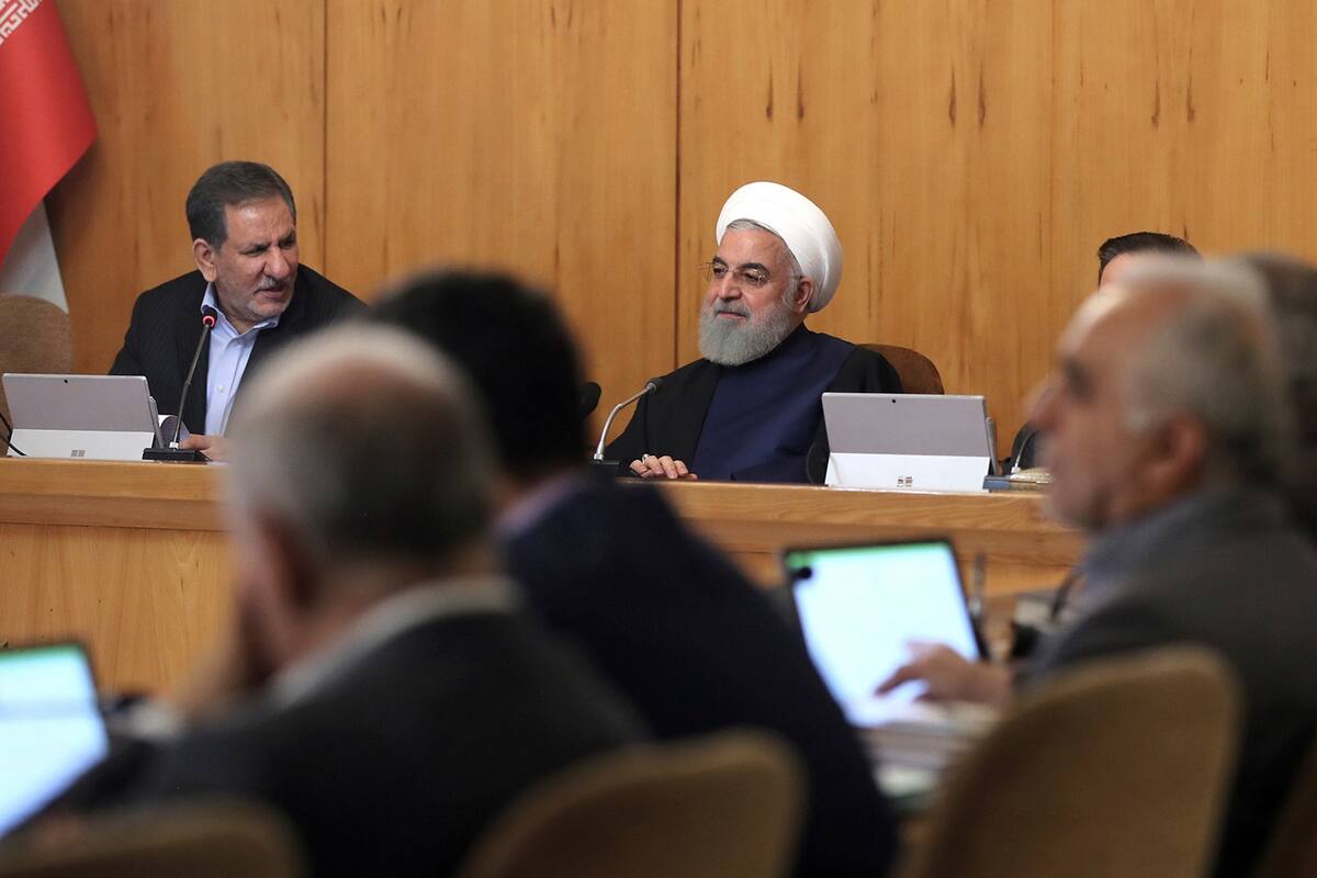 Rohani ayer, durante su reunión de gabinete en Teherán