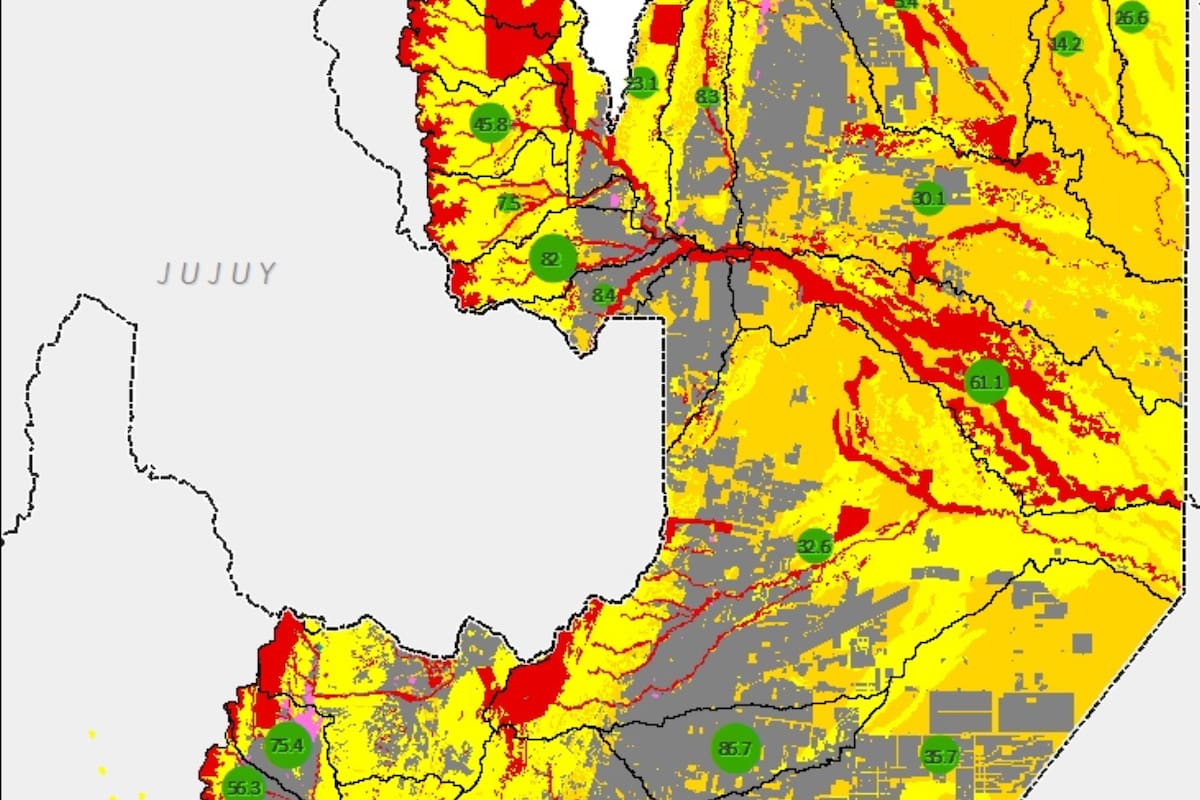 Rojo, verde y amarillo: la provincia tiene delimitadas a hoy distintas regiones y con la nueva ley se aguarda poner más superficie en producción