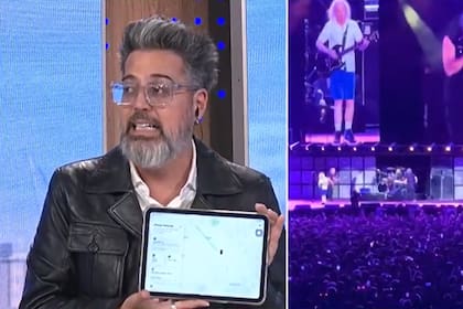 Rolando Barbano sufrió el robo de su teléfono celular en el concierto de ACDC en River