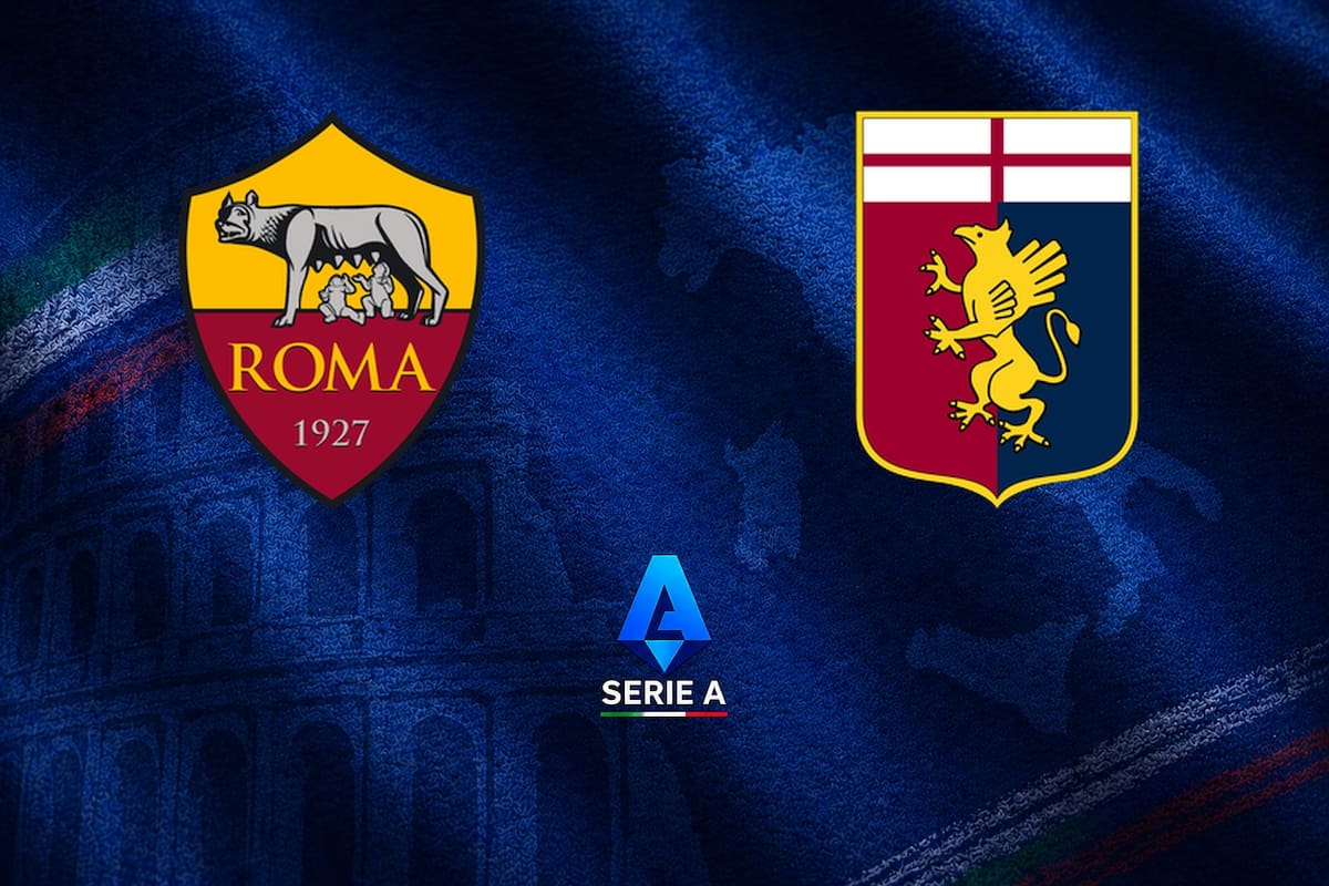 Roma y Genoa disputaron uno de los encuentros de la jornada del fútbol italiano