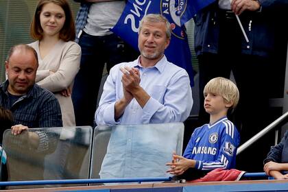 Roman Abramovich, durante un partido de Chelsea en Stamford Bridge