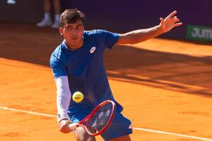 Román Andrés Burruchaga tuvo un estreno auspicioso en el Argentina Open