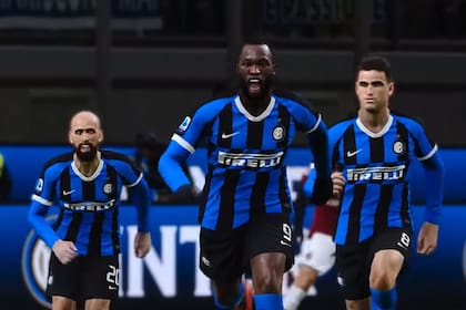 Romelu Lukaku y Lautaro Martínez, la delantera del Inter que estará presente en el PES 2020