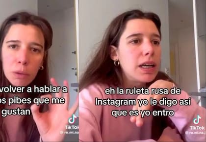 Romina cuenta en qué consiste la ruleta rusa de Instagram (Foto: Captura/TikTok)