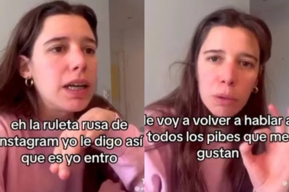 Romina cuenta en qué consiste la ruleta rusa de Instagram (Foto: Captura/TikTok)