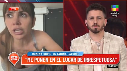 Romina Uhrig vivió un tenso momento en Intrusos