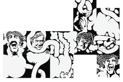 Rompecabezas, 1968-70. La obra de Jorge de la Vega, de 1968-70, integra la colección del Malba