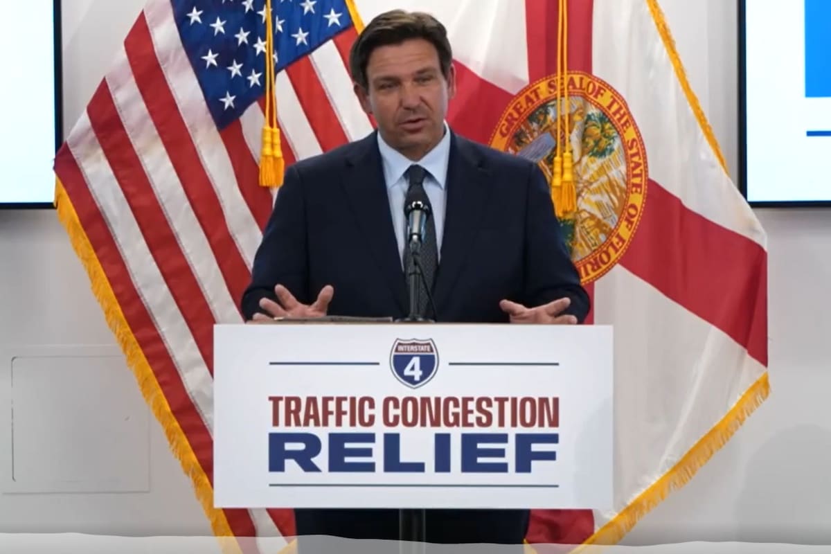 Ron DeSantis anunció una inversión histórica para mejorar la infraestructura del tráfico en Florida