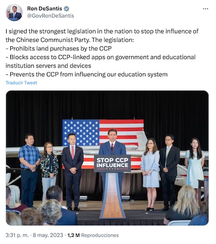 Ron DeSantis celebró la aplicación de la ley