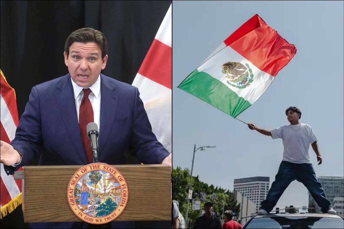 Ron DeSantis condenó el uso de banderas mexicanas en protestas y respaldó el despliegue militar en Los Ángeles: se alineó con la narrativa federal sobre seguridad migratoria