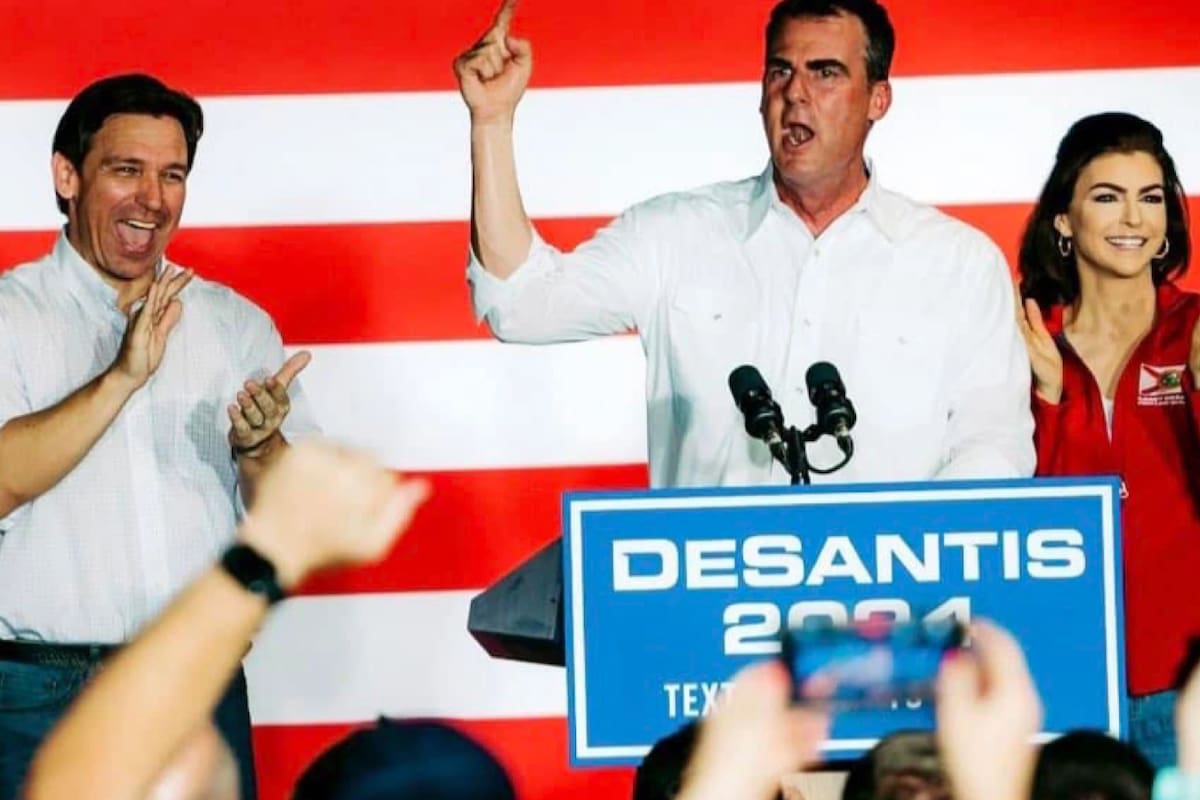 Ron DeSantis estuvo en Oklahoma este fin de semana