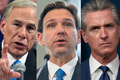 Abbott y DeSantis vs. Newsom, un clásico de la pelea entre gobernadores en EE.UU. (Archivo)