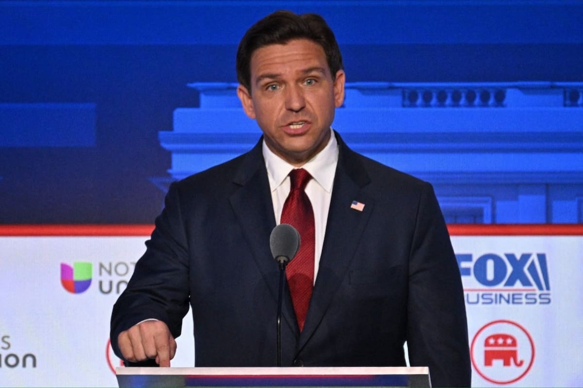 Ron DeSantis ue uno de los siete participantes en el debate de aspirantes republicanos a la presidencia de EE.UU.