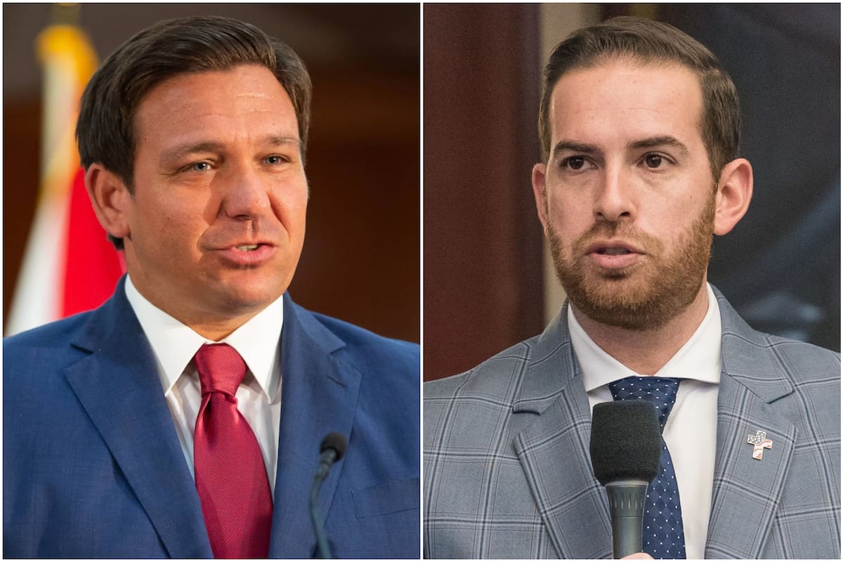 Ron DeSantis y el presidente de la Cámara de Representantes de Florida, Daniel Pérez, llevan una relación tensa con respecto a las medidas que toma el gobernador
