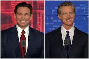 Ron DeSantis y Gavin Newsom, gobernadores de Florida y California, respectivamente