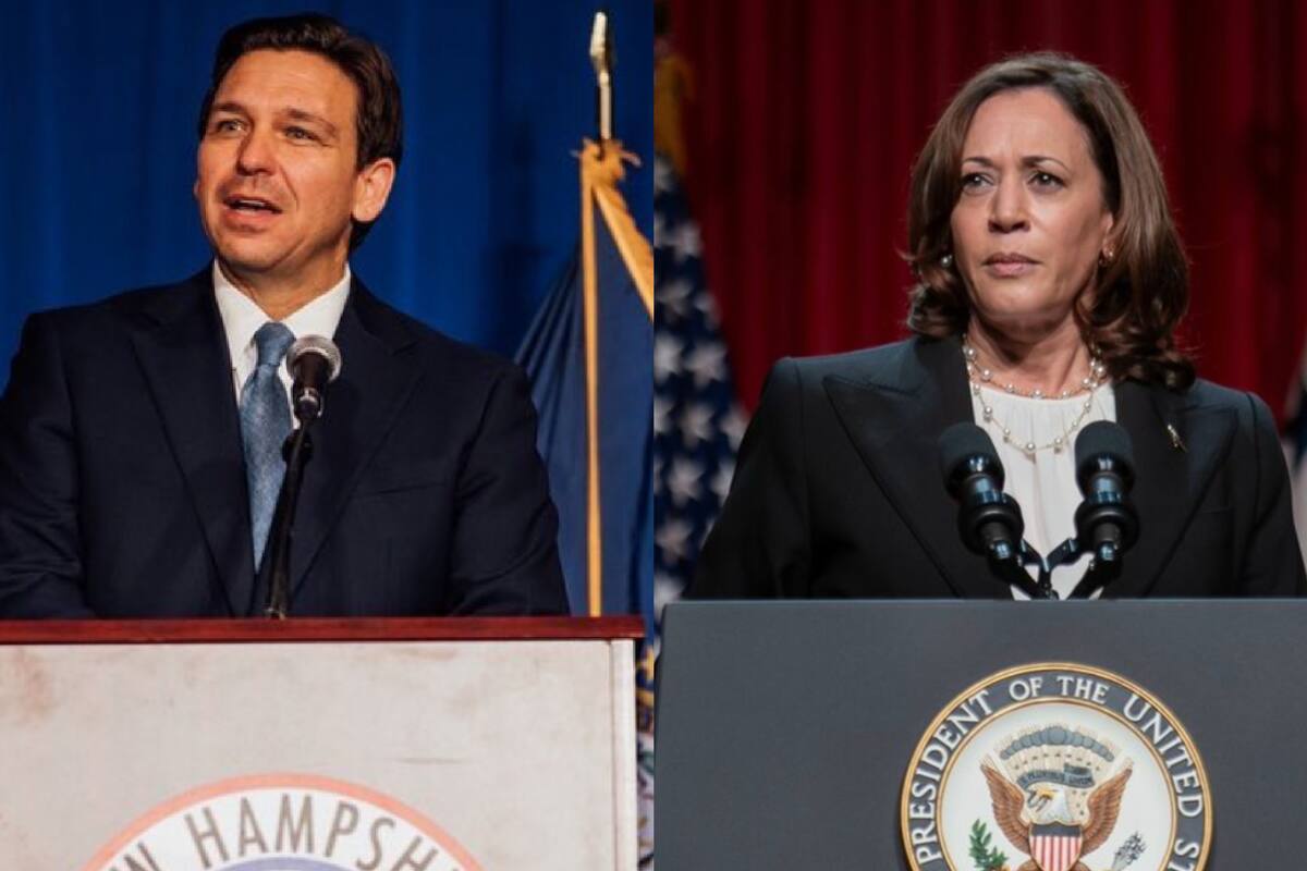 Ron DeSantis y Kamala Harris se enfrentan por los huracanes que afectan a Estados Unidos