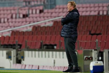 Ronald Koeman, durante el encuentro frente a Juventus.