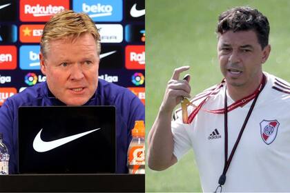 Ronald Koeman y Marcelo Gallardo