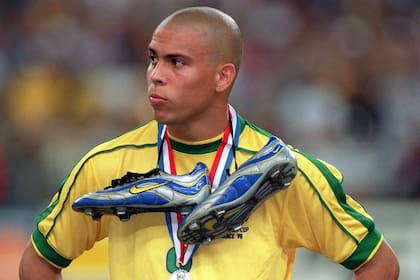 Ronaldo, apesadumbrado, tras perder la final del Mundial de Francia 98