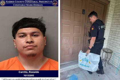 Ronaldo Carrillo, de 19 años, fue arrestado mientras trabajaba y un oficial entregó su pedido al cliente