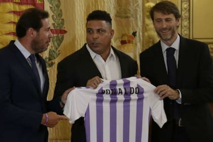 Ronaldo, en la presentación como principal accionista de Valladolid
