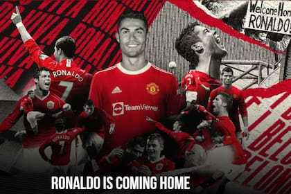 "Ronaldo vuelve a casa", indicó la página principal del sitio oficial de Manchester United al momento de anunciar un regreso que no tuvo el efecto deseado