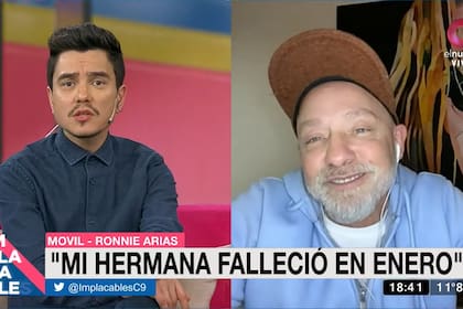Ronnie Arias contó que los órganos de su hermana, que falleció en enero pasado, fueron donados