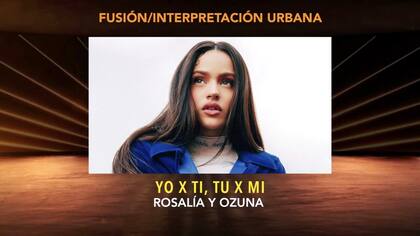 Rosalía ganó junto a Ozuna en Fusión/Interpretación Urbana