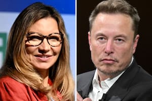 Rosangela "Janja" da Silva, primera dama de Brasil y esposa de Lula da Silva, junto al magnate Elon Musk