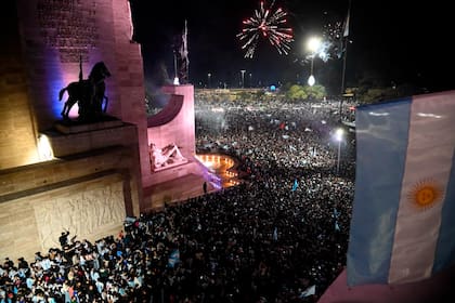 Rosario, cuna de Lionel Messi, también fue parte de cada festejo