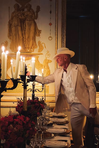 Rosas y candelabros marcaron la ambientación, supervisada de principio a fin por Alan Faena.