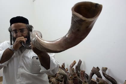 Rosh Hashana Año Nuevo judío
Shofar instrumento musical cuerno Tel Aviv Israel