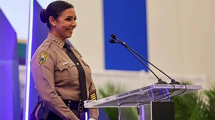 Rosie Cordero-Stutz prestó juramento el 7 de enero de 2025 y supervisa la recién creada Oficina del Sheriff de Miami-Dade