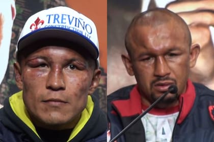 Rostros vencidos por los golpes