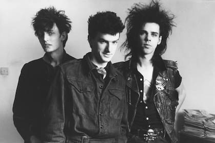 Rowland S. Howard, Mick Harvey y Nick Cave, durante su peculiar fiesta de los 80