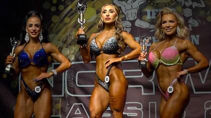 Roya ganó oro en la categoría Wellness en el Abierto de Stoperiet de fisicoculturismo
