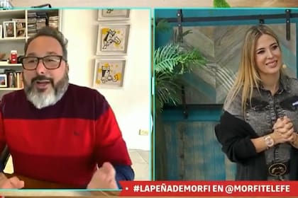 Rozín tuvo un breve intercambio con Jésica Cirio sobre su estado de salud al inicio del programa