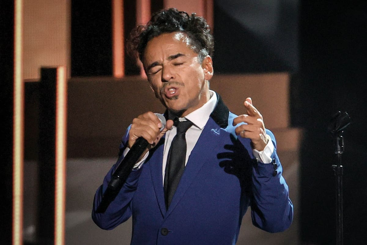 Rubén Albarrán, cantante de Café Tacvba, en la gala anual de los Latin Grammy, noviembre de 2021.