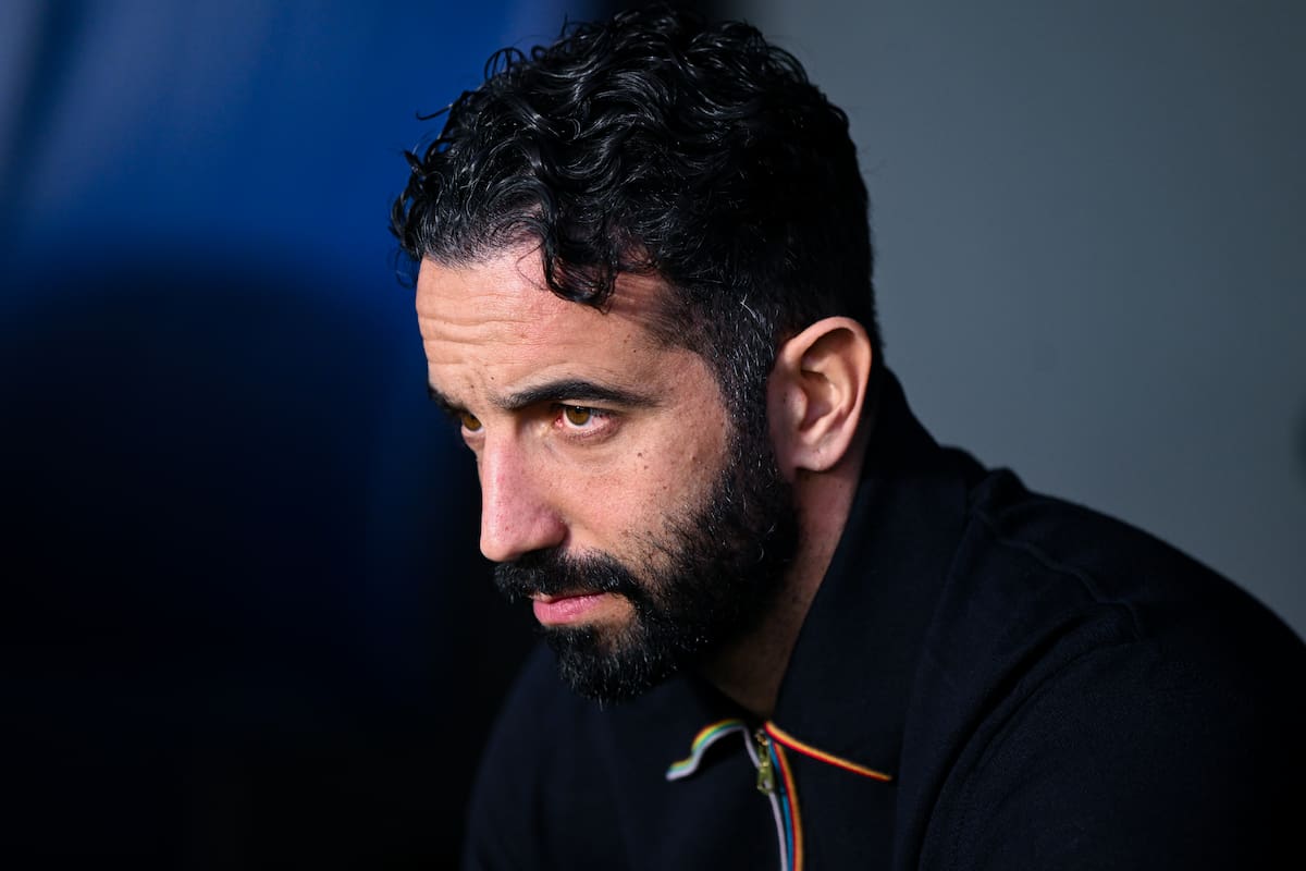 Ruben Amorin estuvo apenas 14 meses en el cargo de entrenador de Manchester United. (Photo by MB Media/Getty Images)