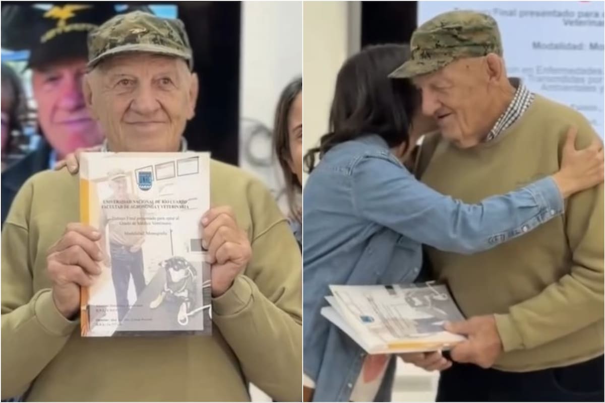 Rubén Buttafuoco se recibió de Médico Veterinario a los 82 años