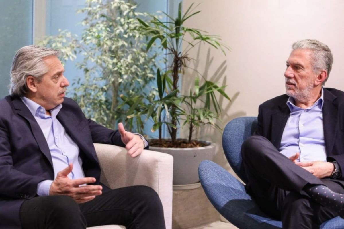 Rubén Cherñajovsky, junto al presidente Alberto Fernández