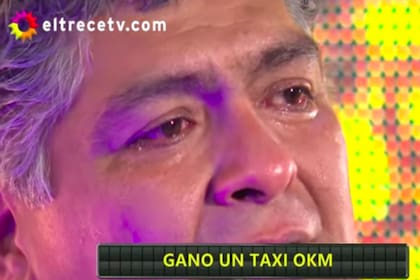 Rubén, el taxista que participó ayer de Bienvenidos a bordo, ganó una heladera y un taxi 0km
