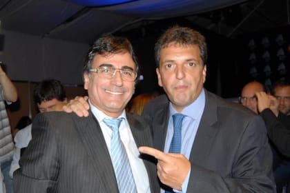 Rubén Eslaiman y Sergio Massa