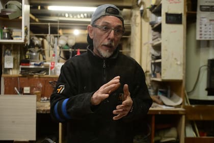 Rubén López, en la casa de su padre
