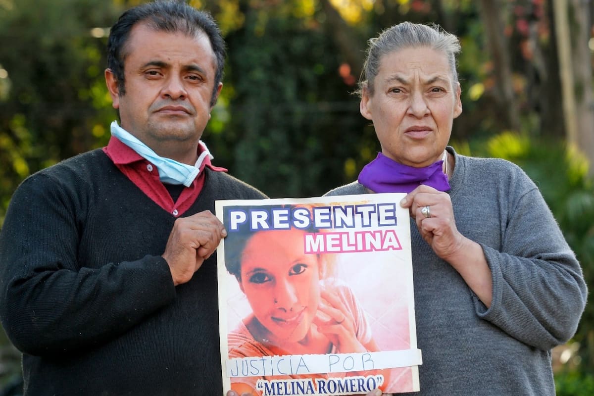 Rubén Romero y Ana María Fernández, los padres de Melina Romero, violada y asesinada en José León Suárez, en 2014