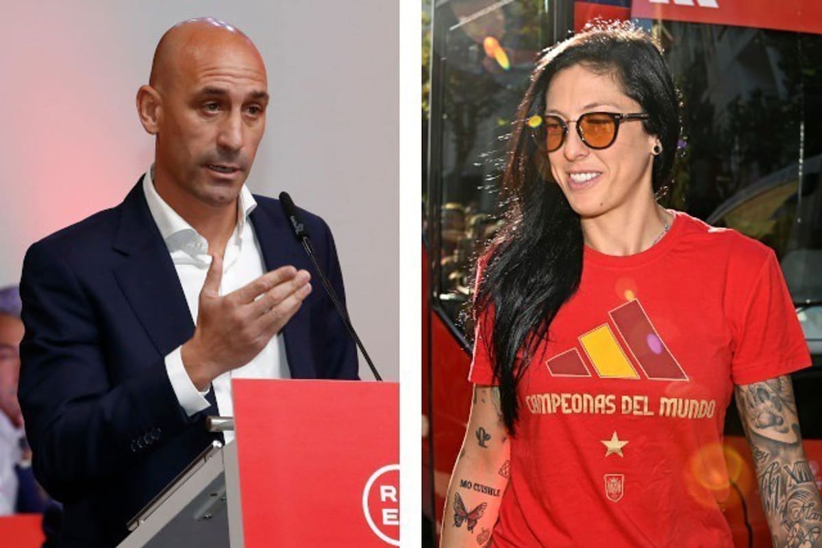 Rubiales y Jenni Hermoso.