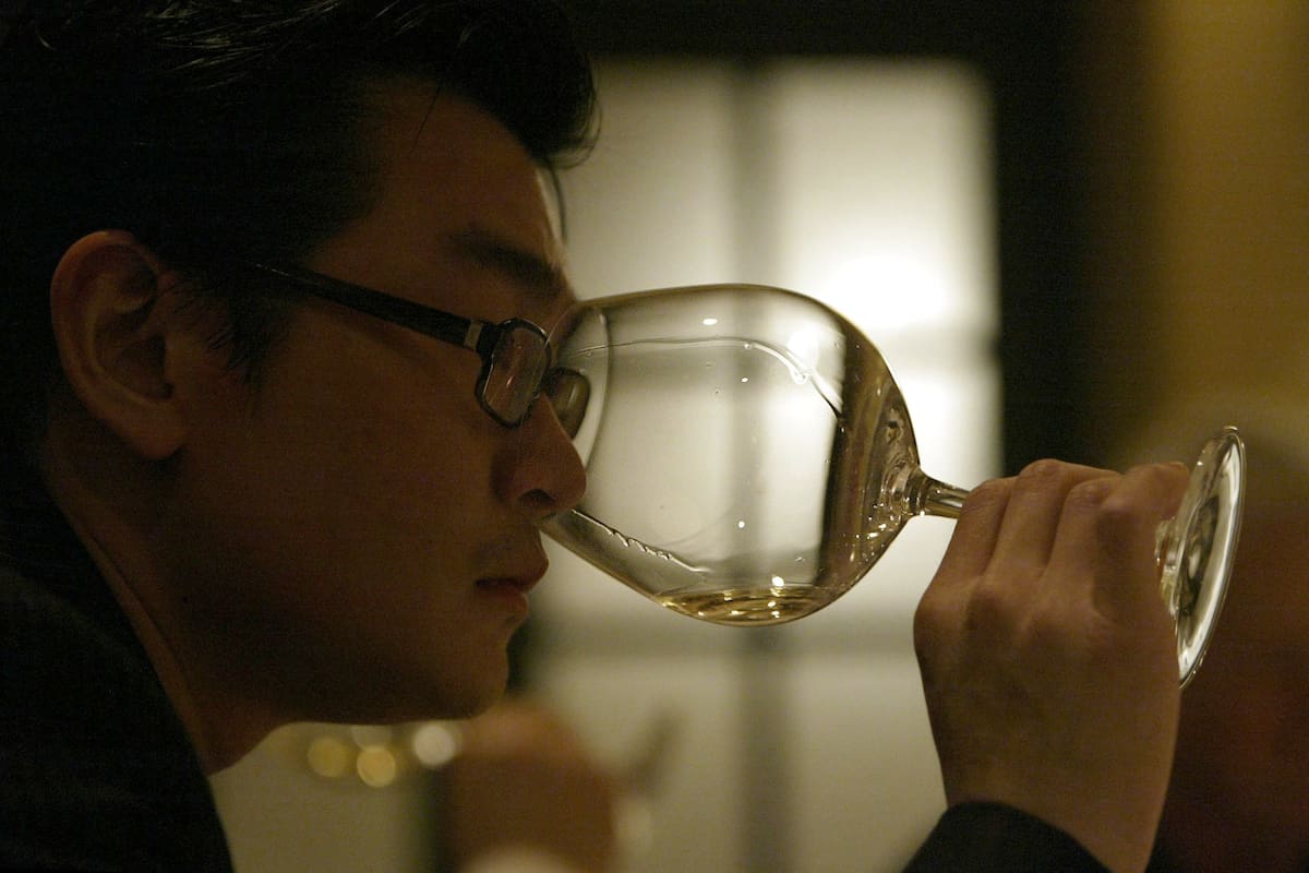 Rudy Kurniawan, durante una cata de vino de lujo